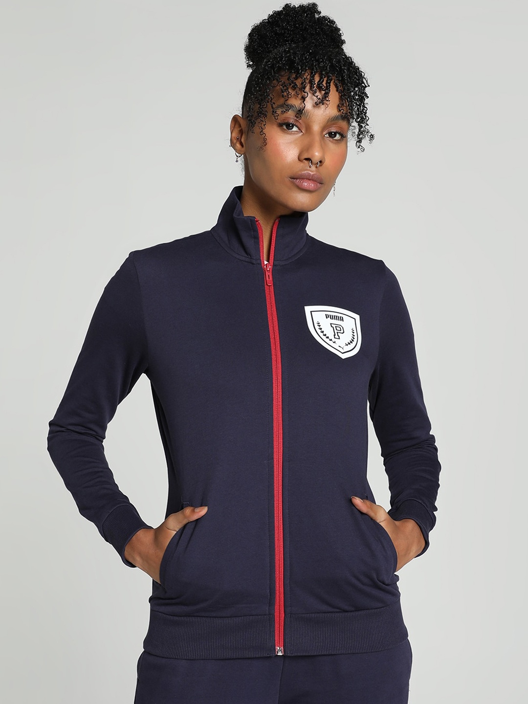 

Puma Women Graphic Full-Zip Jacket, Navy blue