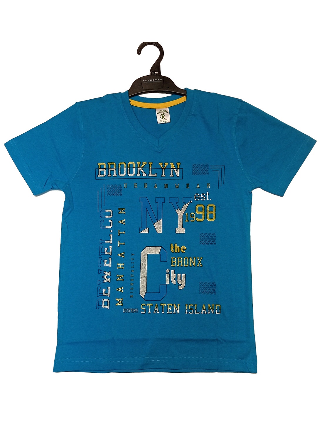 

BAESD Boys High Neck Pockets T-shirt, Blue