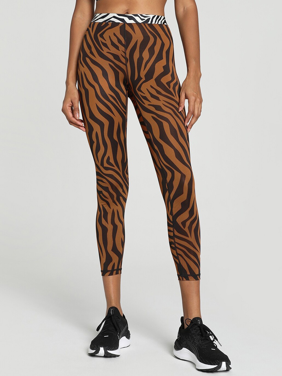 

Puma Women Animal High-WaistedTraining Tights, Brown