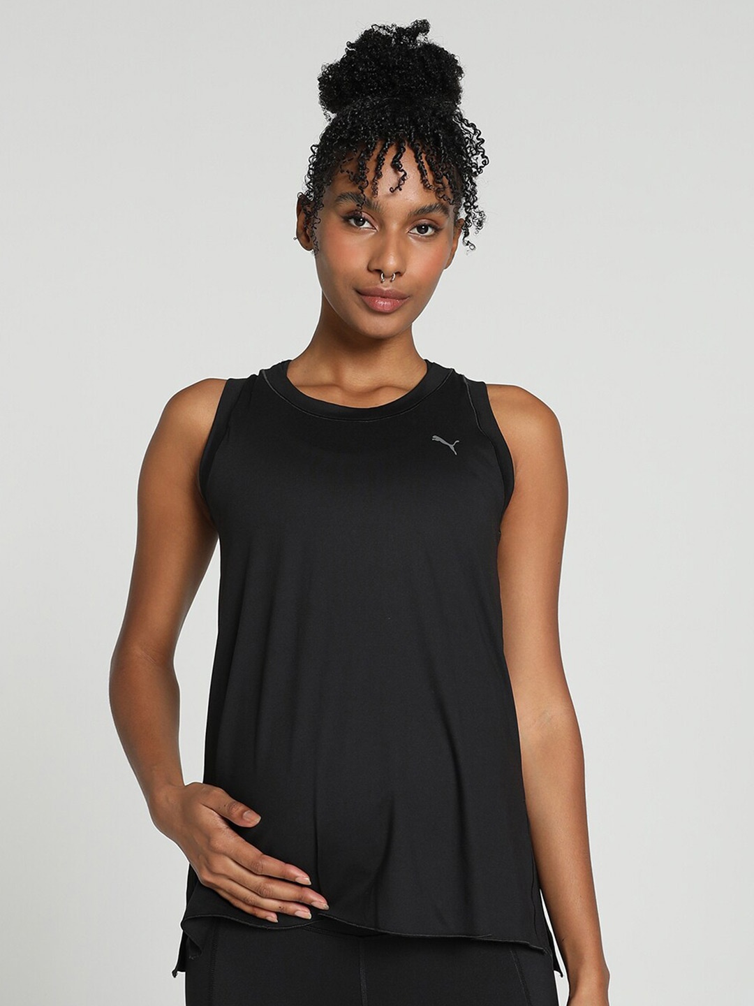 

Puma Maternity STUDIO Trend Training Tank T-shirt, Black