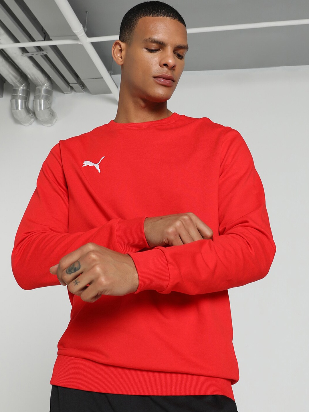 

Puma teamGOAL Casuals Football Cotton Sweatshirt, Red