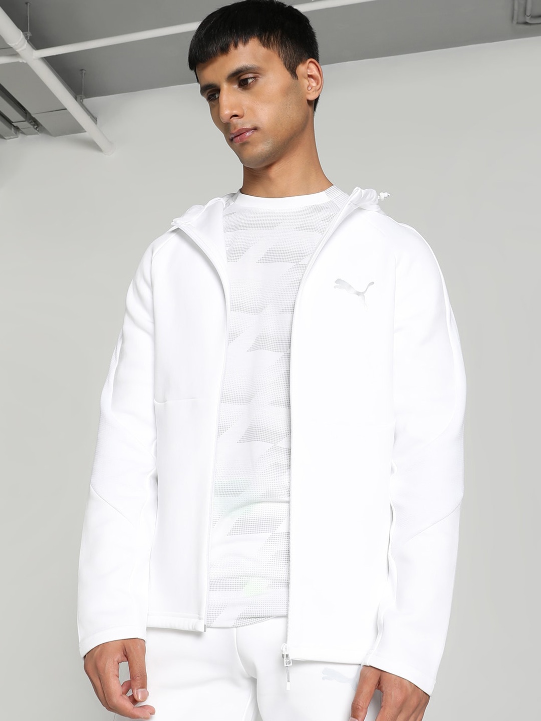 

Puma EVOSTRIPE Full-Zip Hoodie, White