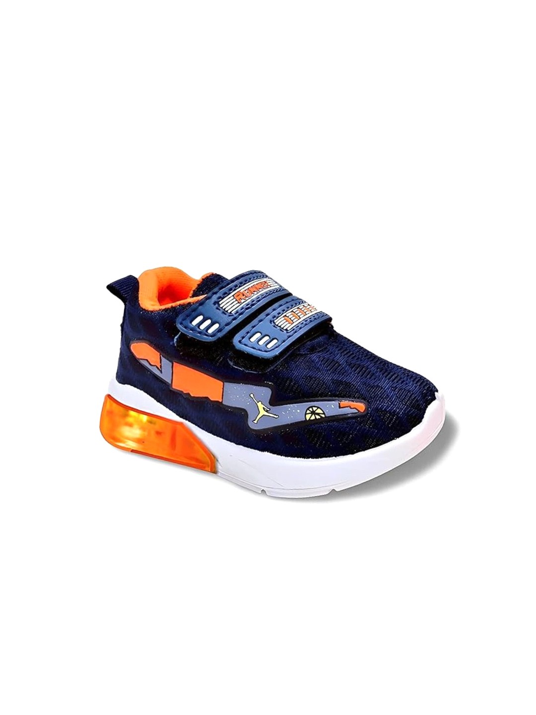 

BAESD Kids Textured LED Lightweight Sneakers, Navy blue