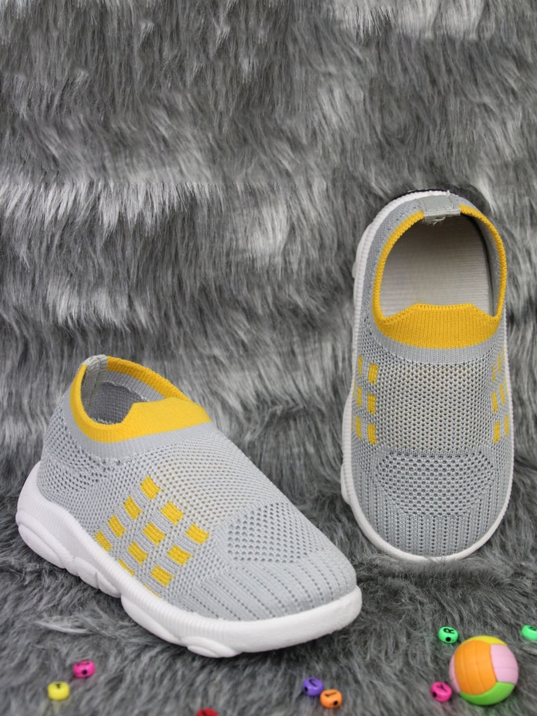 

BAESD Kids Anti Skid Musical Slip-On Sneakers, Grey