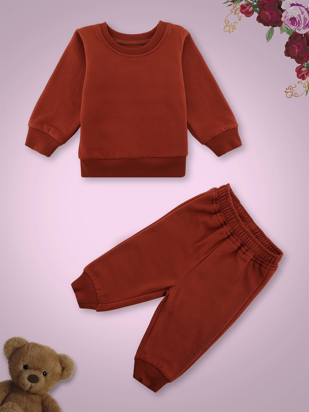 

YK Girls Sweatshirt and Joggers, Rust