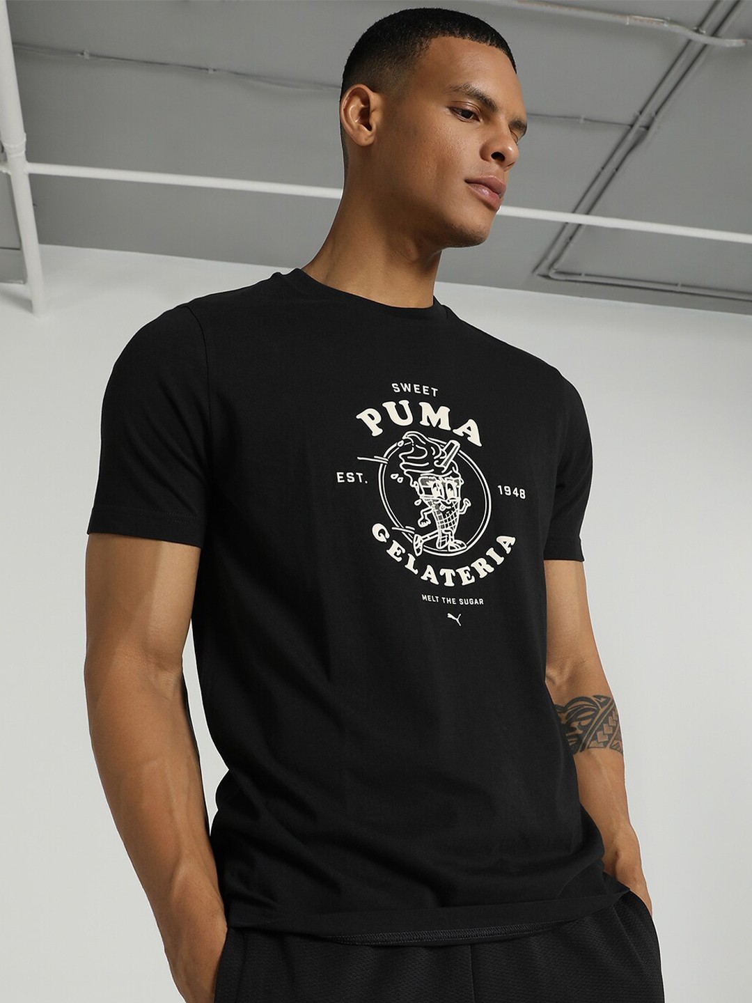 

Puma Graphics Gelateria Cotton T-shirt, Black