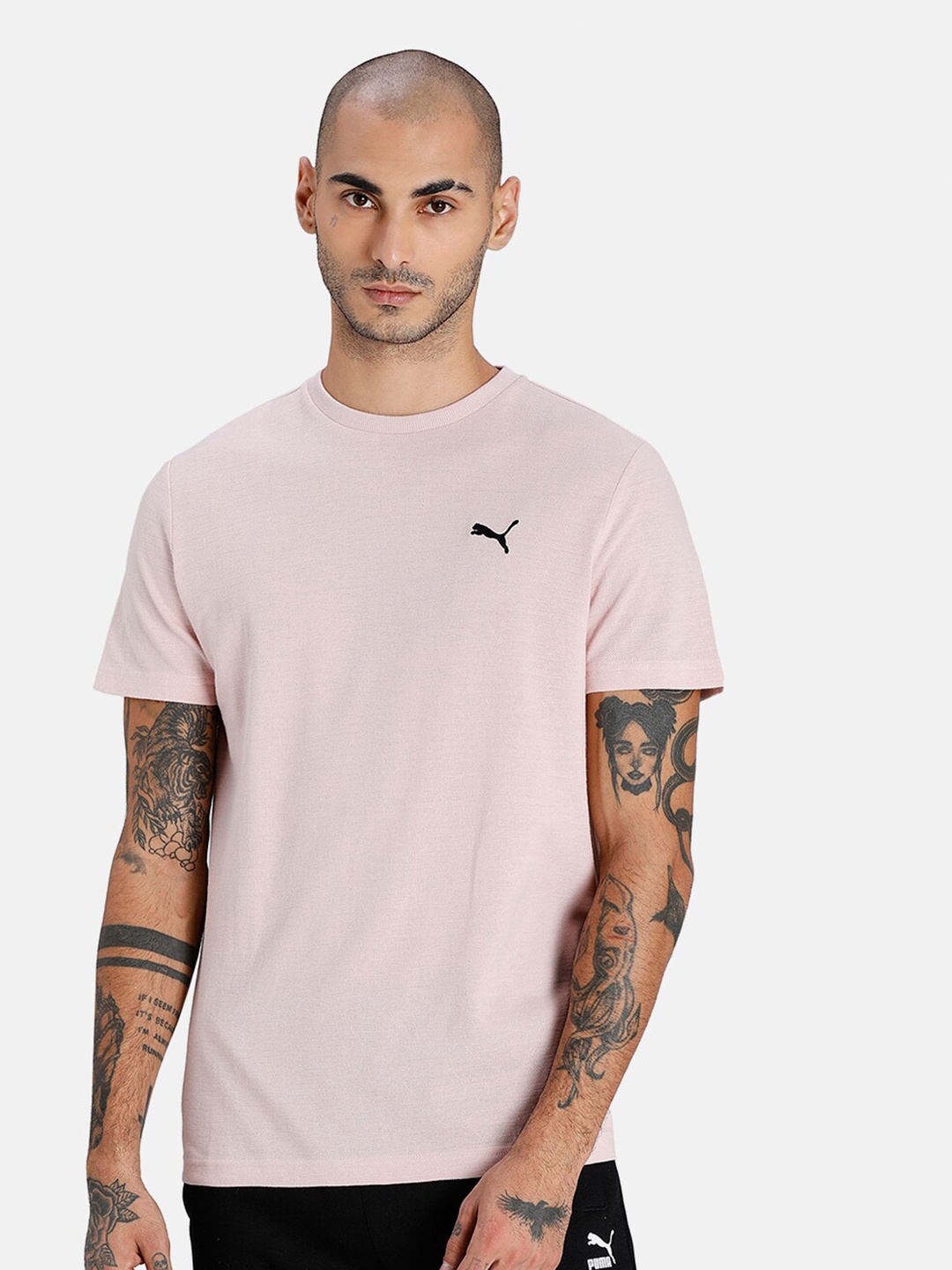 

Puma Jacquard Slim Fit T-Shirt, Pink