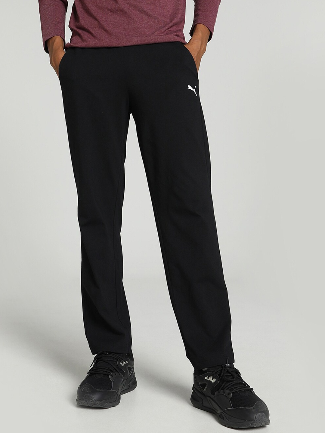 

Puma Men Jersey Trackpants, Black