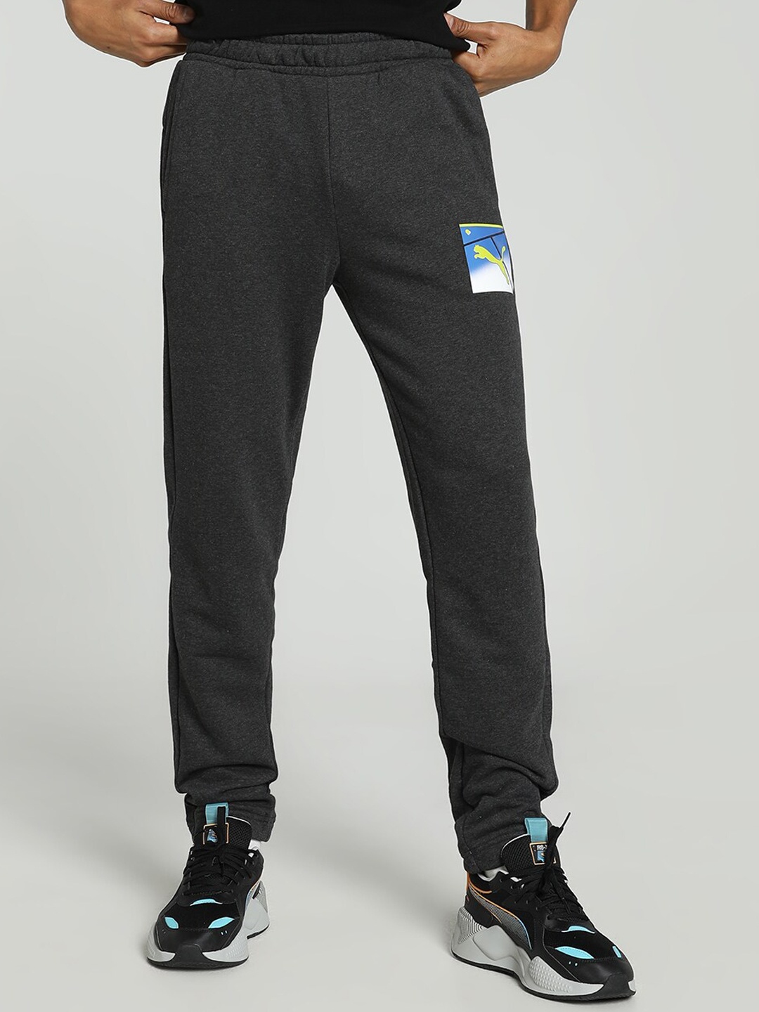 

Puma Men Sport Graphic Slim Fit Pants, Grey