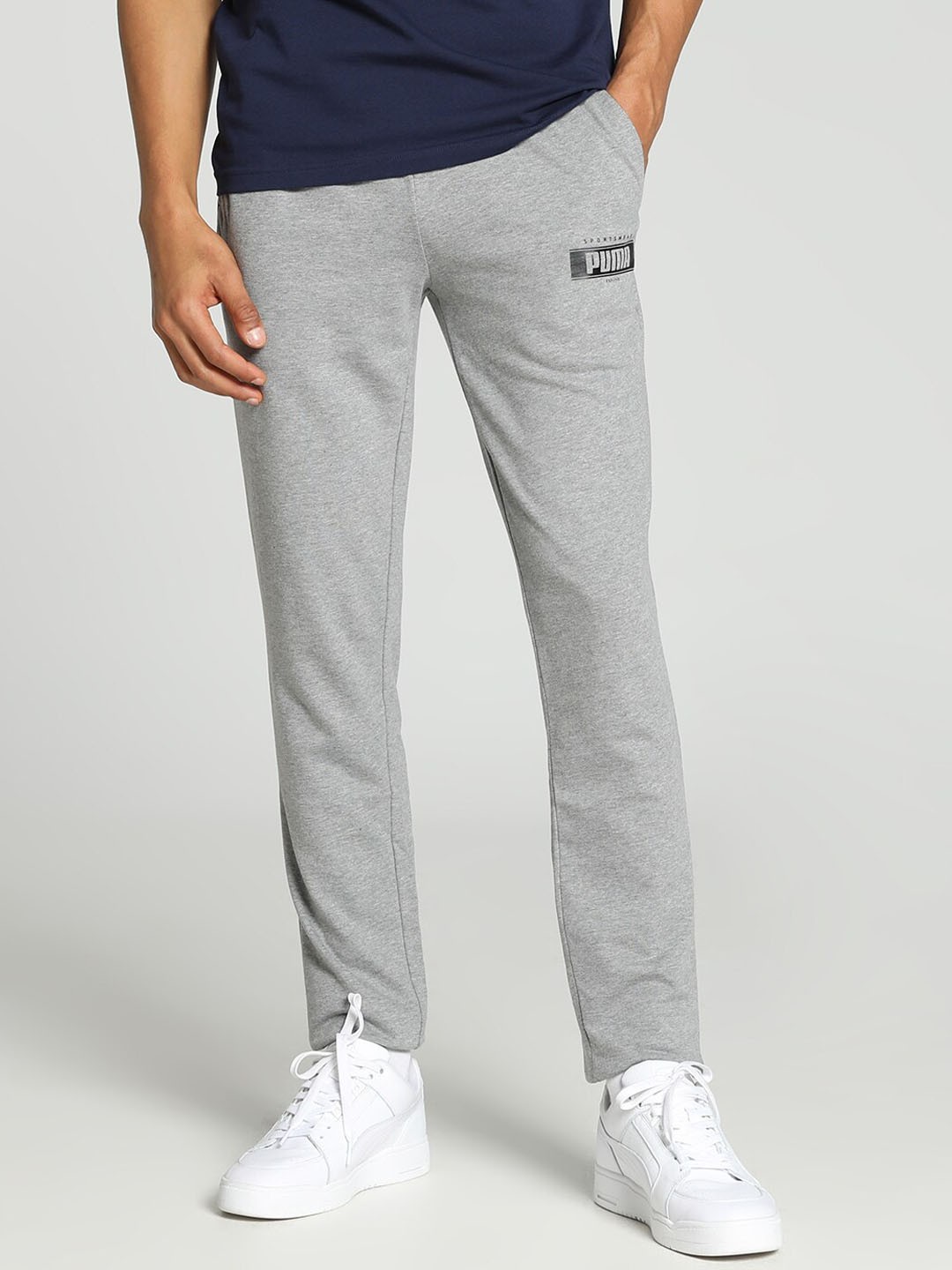 

Puma Varsity Graphic Slim Fit Track Pants, Grey