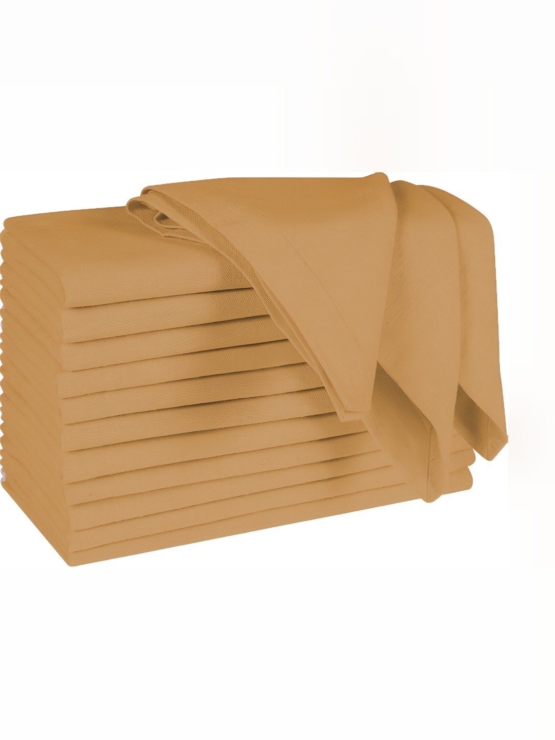 

FOVEROS Mustard 12 Pieces Cotton Table Napkins