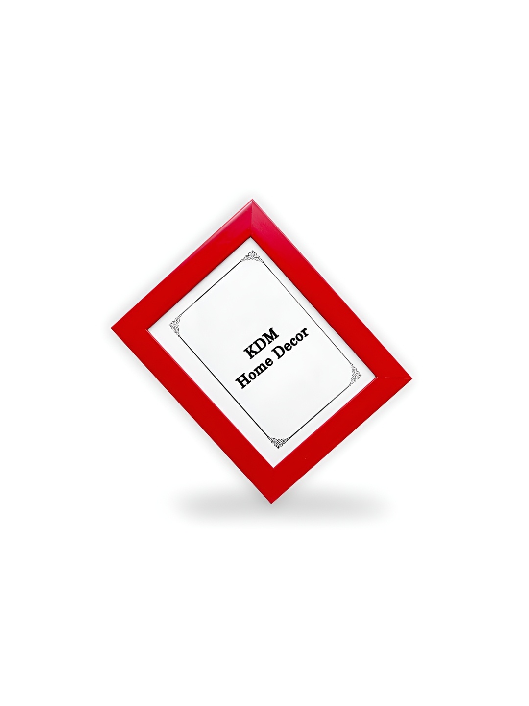 

KDM HOME DECOR Red Wooden Table Photo Frame