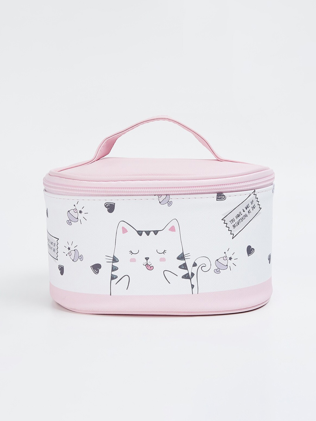 

Ginger by Lifestyle Printed Regular Makeup Organisers, Pink