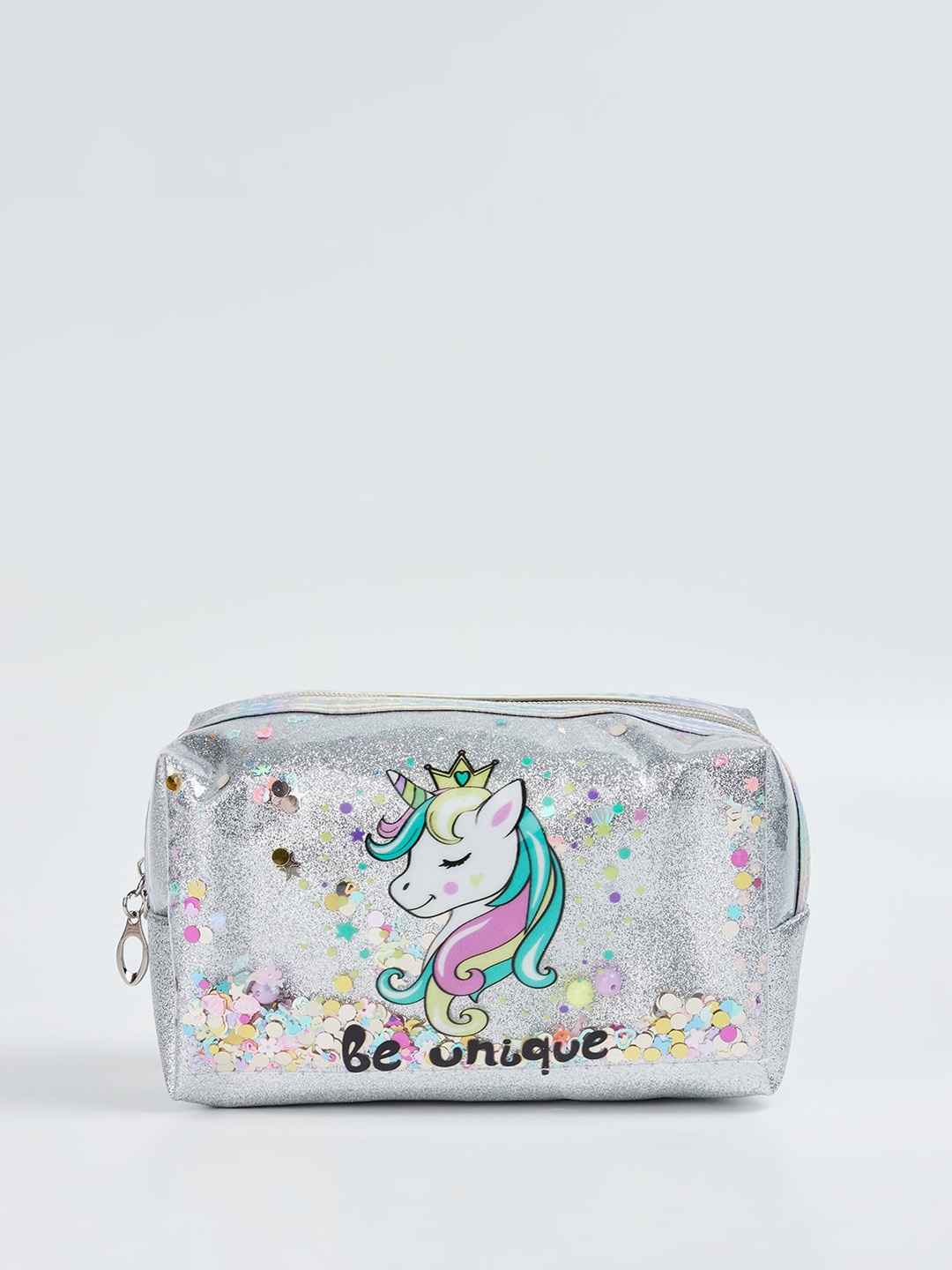 

Ginger by Lifestyle Printed Toiletry Pouch Travel Accessory, Silver