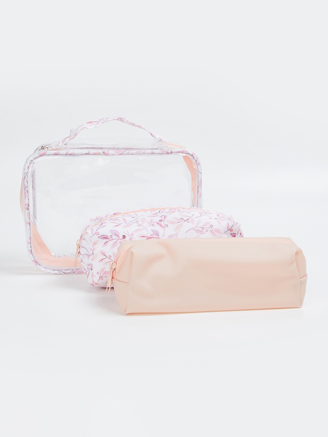

Ginger by Lifestyle Set of 3 Pink Makeup Travel Toiletry Kit