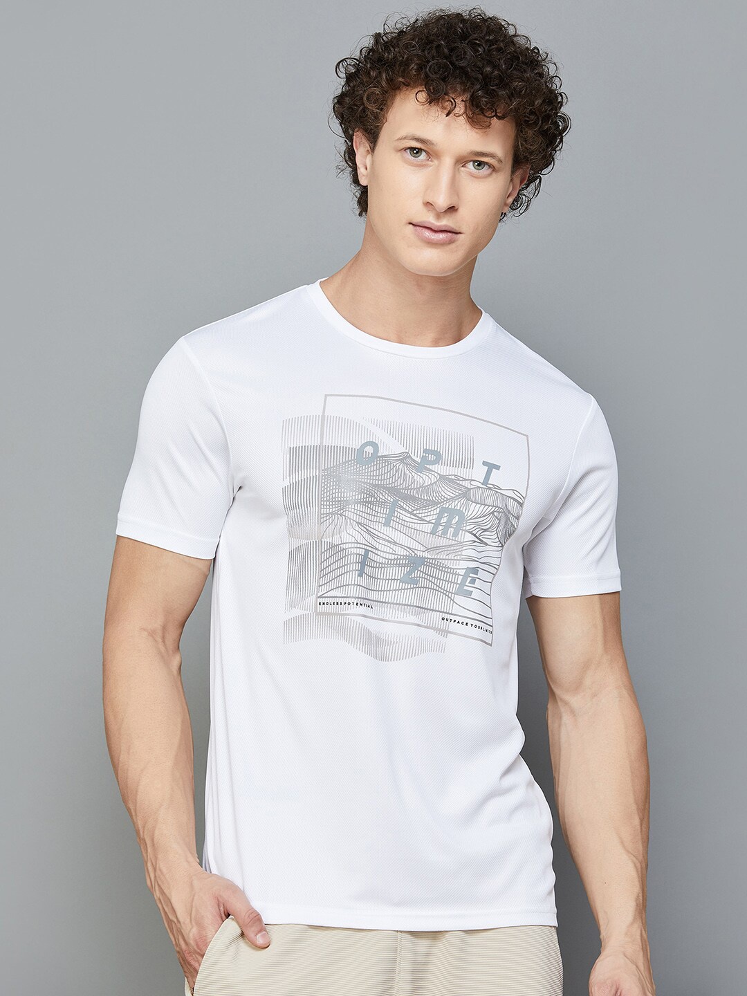 

Fame Forever by Lifestyle Graphic Printed Round Neck T-shirt, White