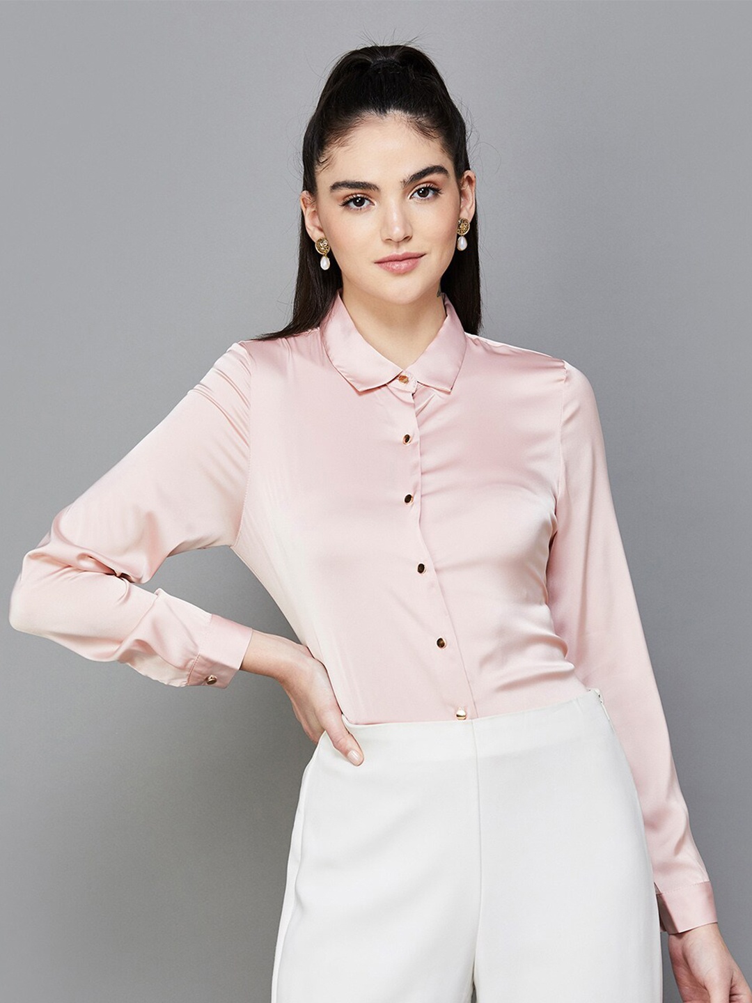

CODE by Lifestyle Shirt Style Top, Pink