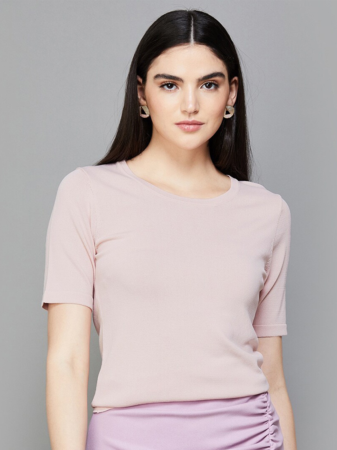 

CODE by Lifestyle Fitted Top, Peach