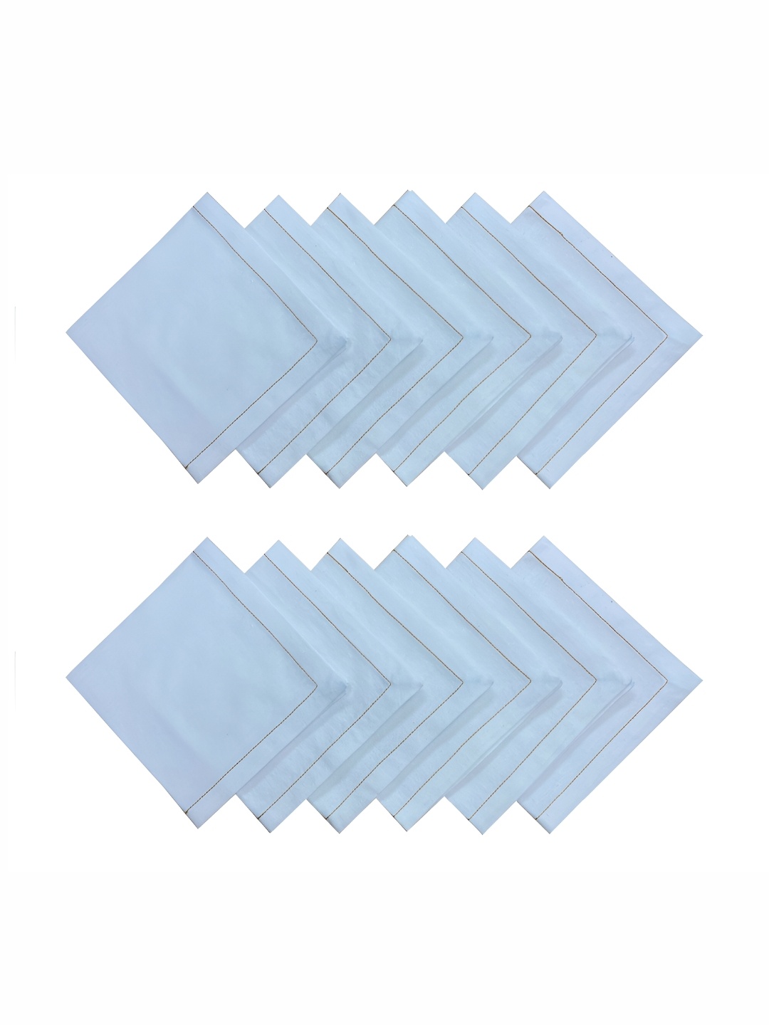 

FOVEROS White 12 Pieces Cotton Table Napkins