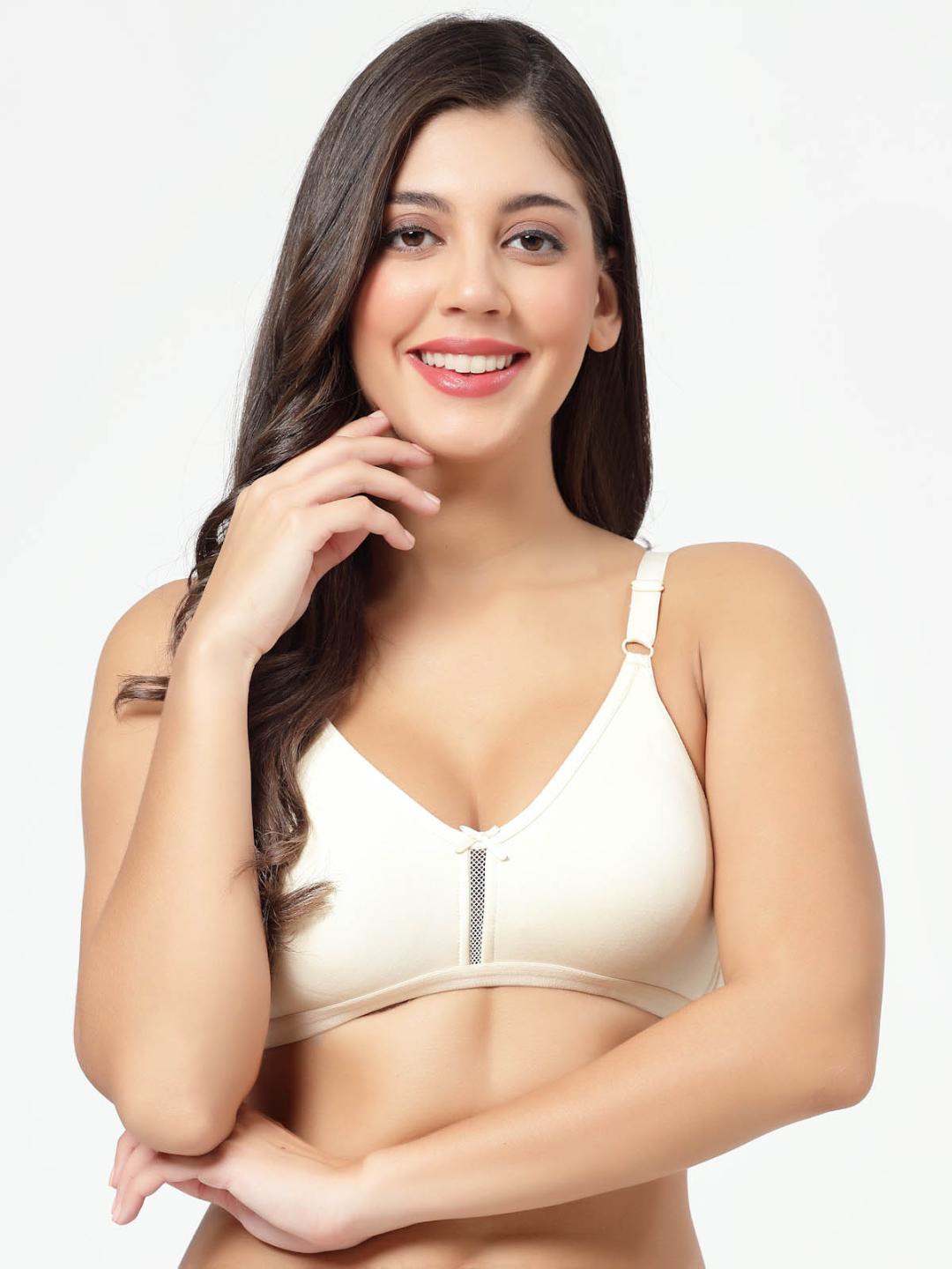 

SHYAM SONS FLAIR Full Coverage Non Padded Push-Up Bra With All Day Comfort, Cream