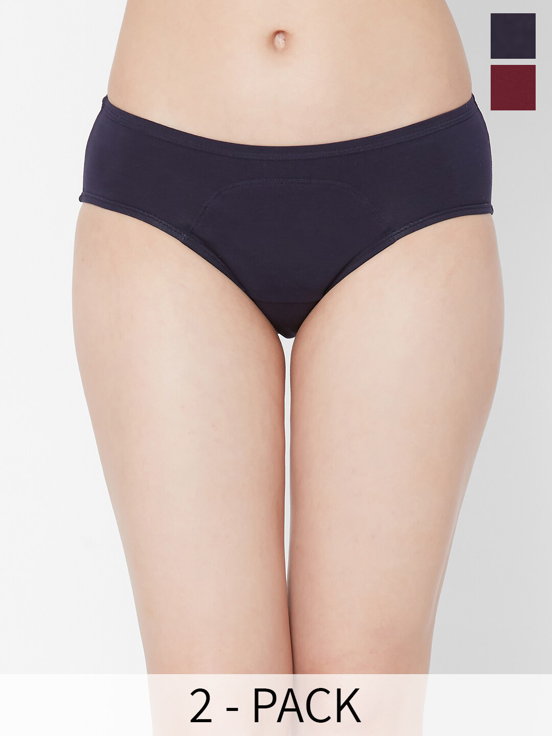 

Juliet Pack Of 2 Cotton Period Briefs, Blue