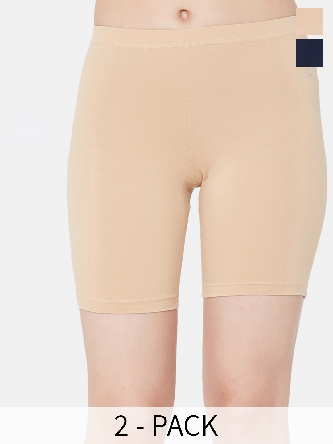 

Juliet Pack Of 2 Mid-Rise Cotton Boy Short Briefs, Beige