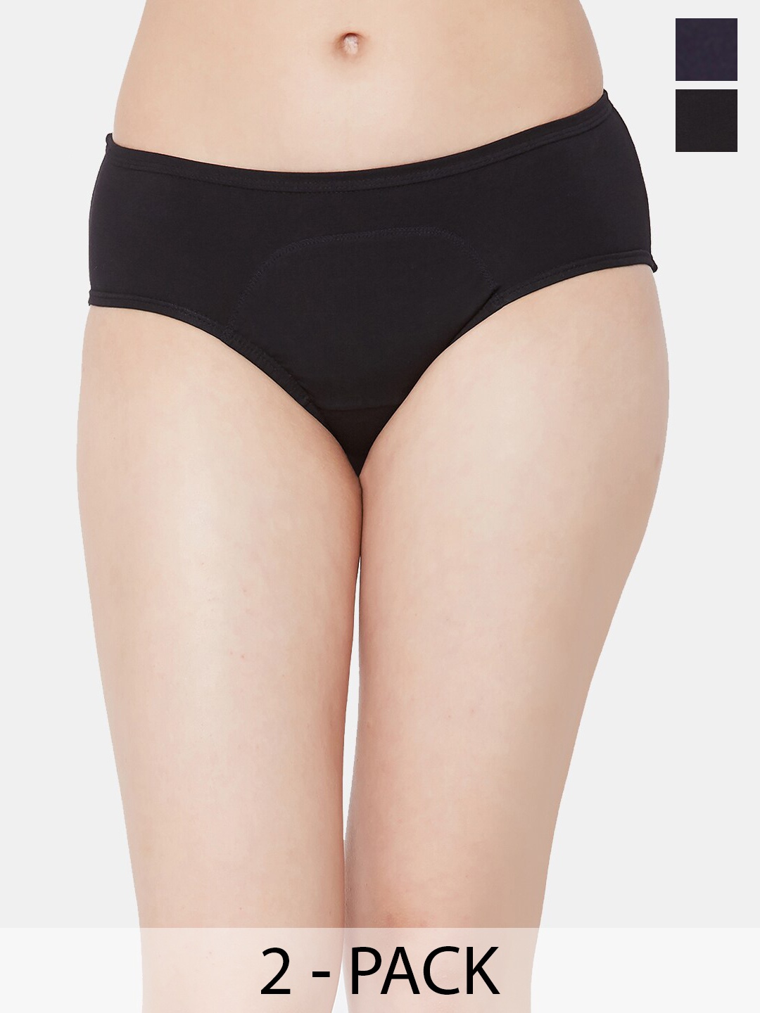

Juliet Pack Of 2 Mid-Rise Cotton Period Briefs, Purple