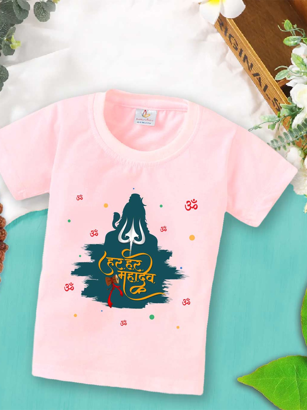 

Babywish Kids Graphic Printed Relaxed Fit Cotton T-shirt, Pink