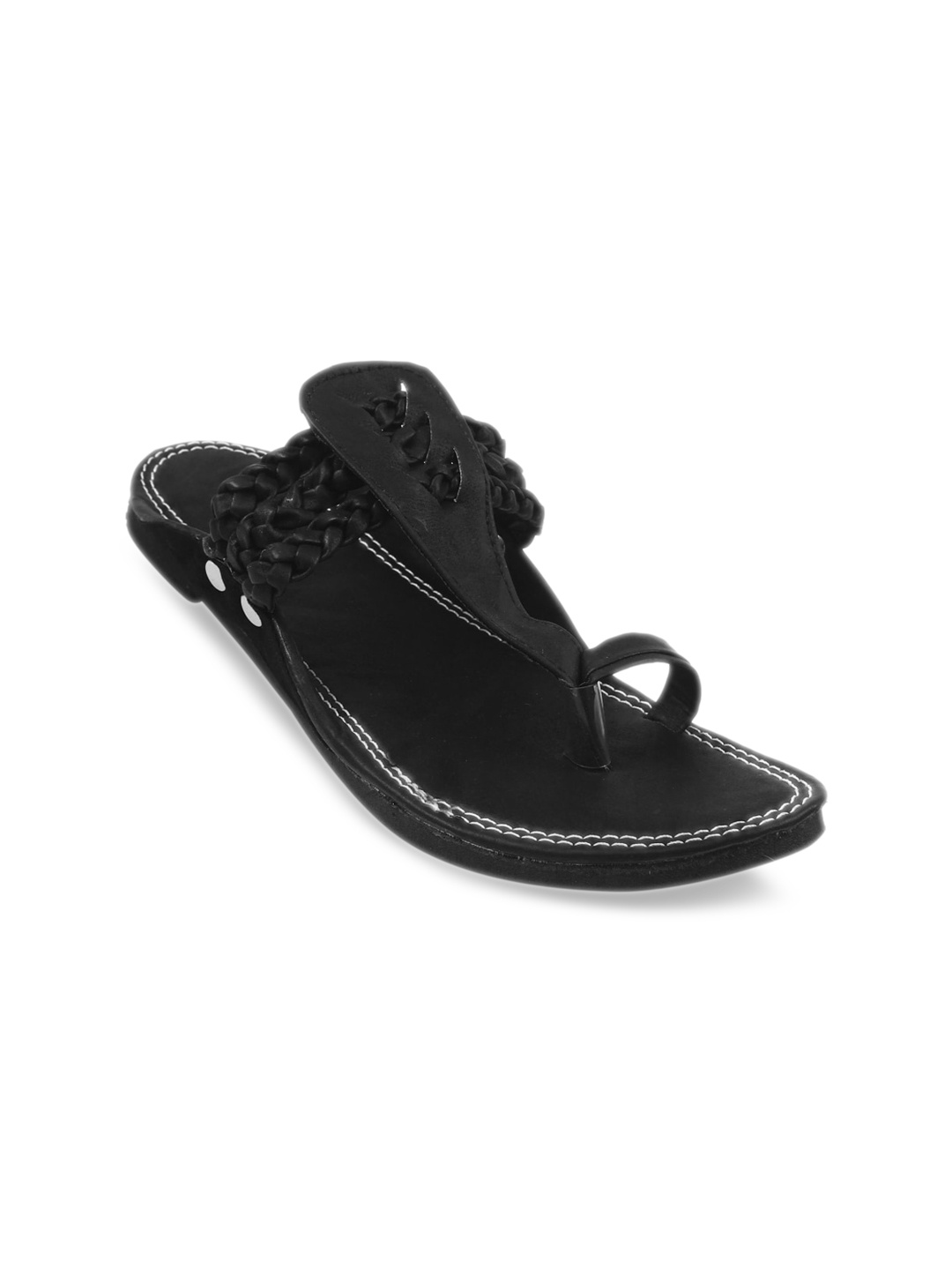 

Apratim Men Open Toe Comfort Sandals, Black