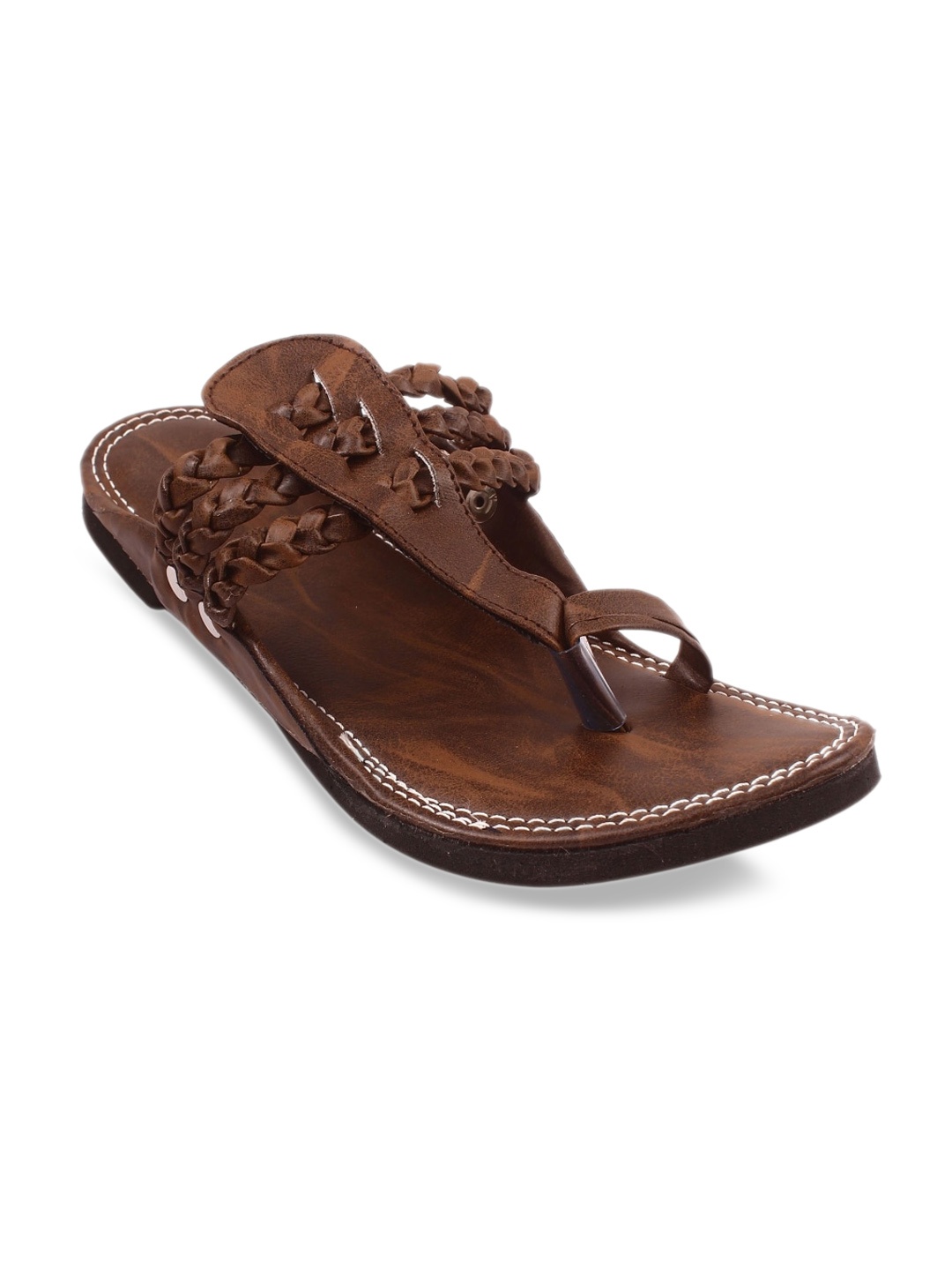 

Apratim Men Open Toe Comfort Sandals, Brown