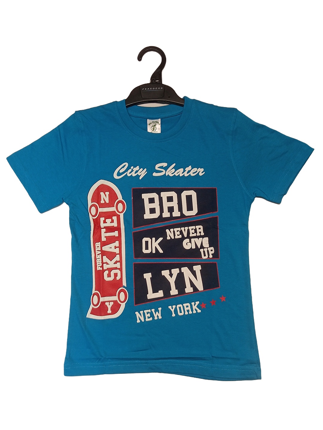

BAESD Boys High Neck Pockets T-shirt, Blue