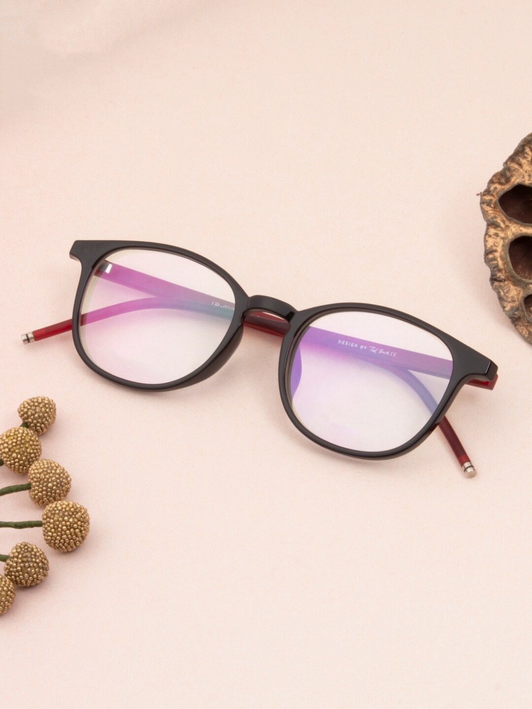 

Ted Smith Unisex Full Rim Square Frames TS-415_C3, Black