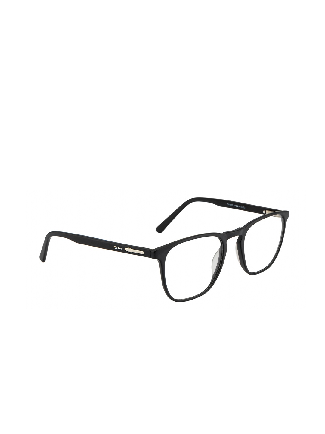 

Ted Smith Unisex Full Rim Wayfarer Frame TSF-319_C2, Black