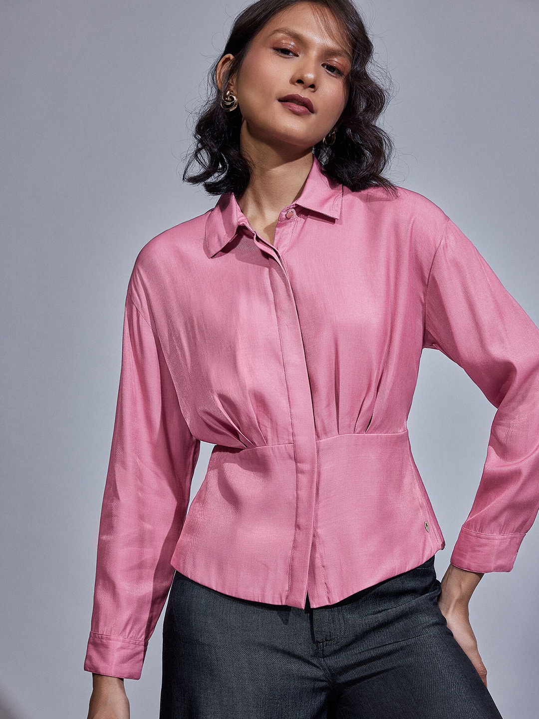 

The Label Life Shirt Style Top, Pink