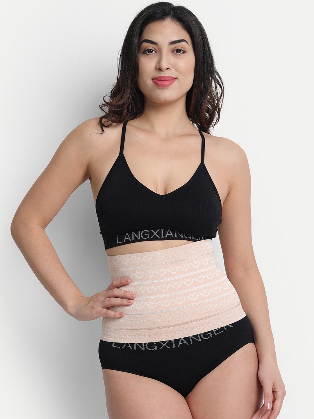 

Gopalvilla Textured Tummy Shapewear, Beige