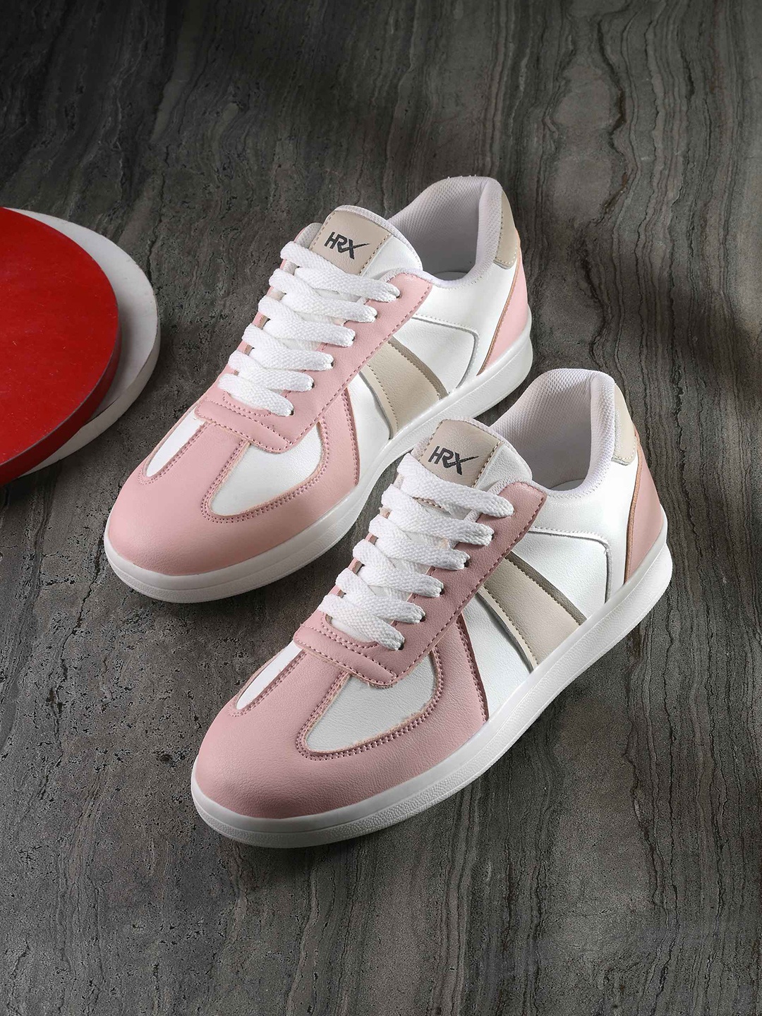 

HRX by Hrithik Roshan Women Lace Up Walking Shoes, Pink