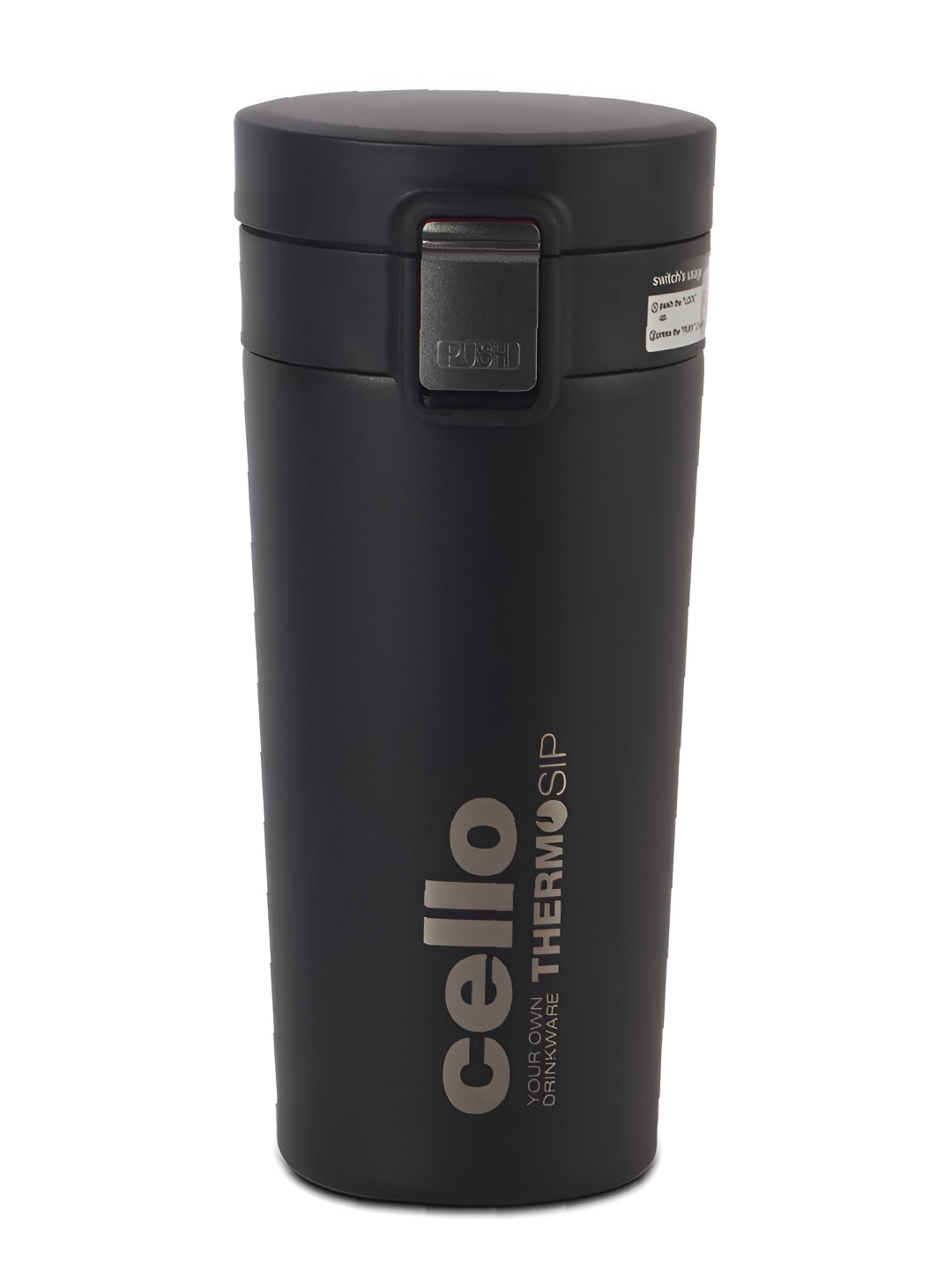 

Cello Duro Sip Black Double Walled Insulation Stainless Steel Coffee Mug-450ml