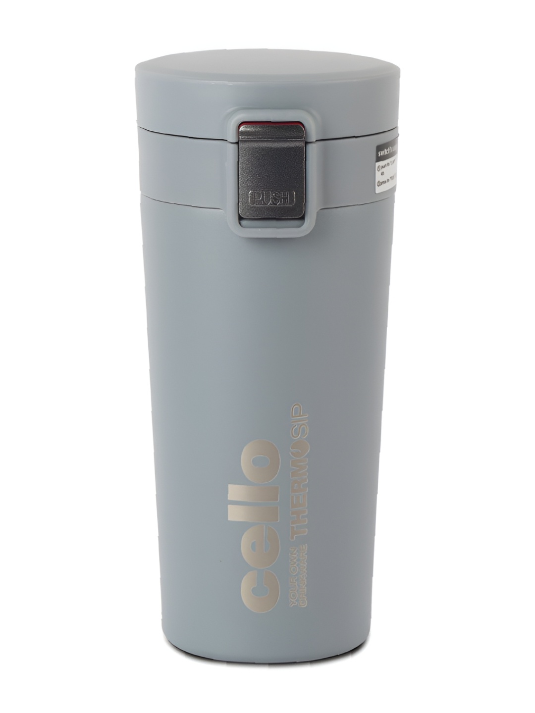 

Cello Duro Sip Grey Double walled insulation Stainless steel Coffee Mug-450ml