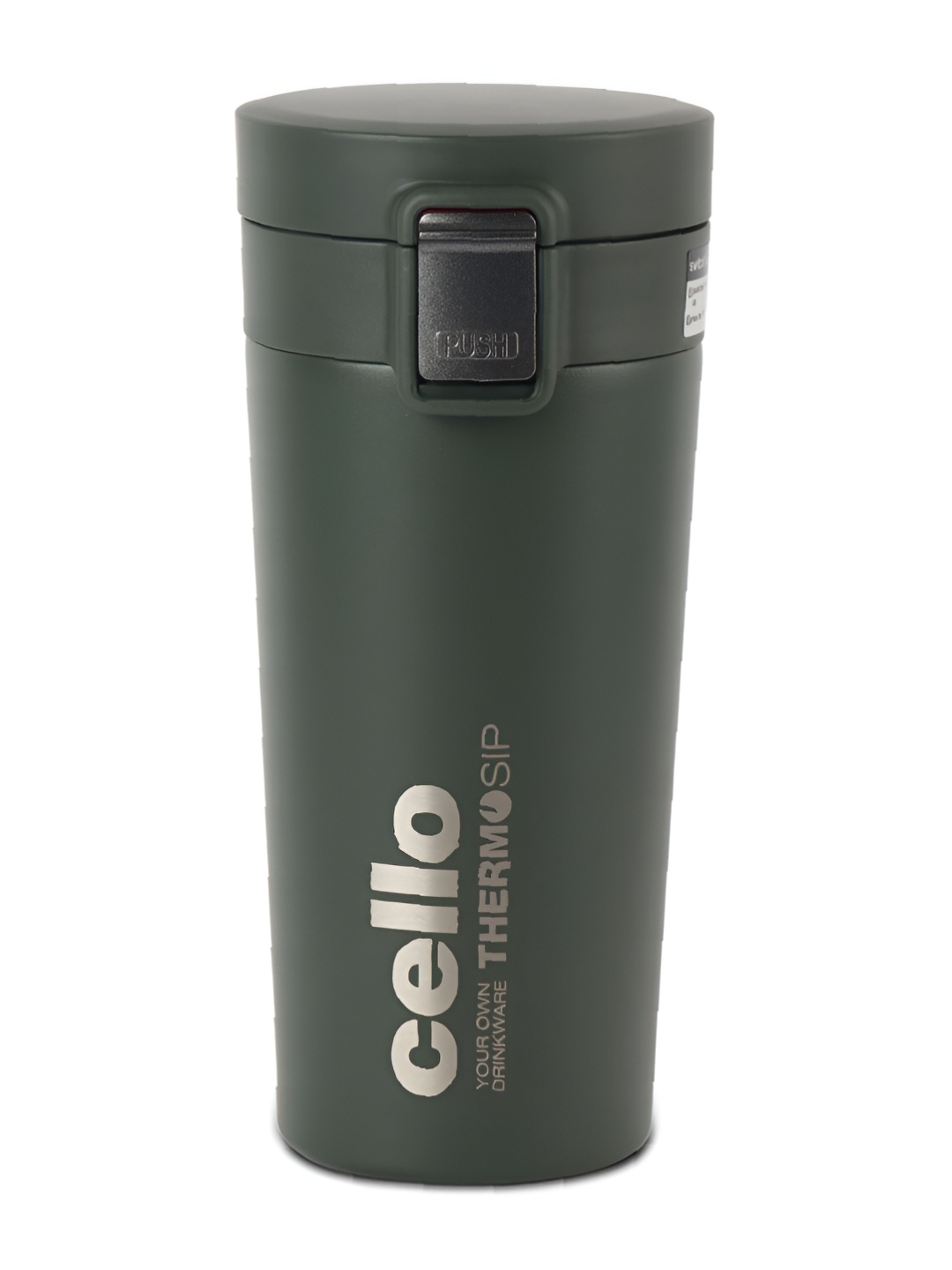 

Cello Green & Silver-Toned Stainless Steel Double Wall Vacuum Water Bottle 450 ml