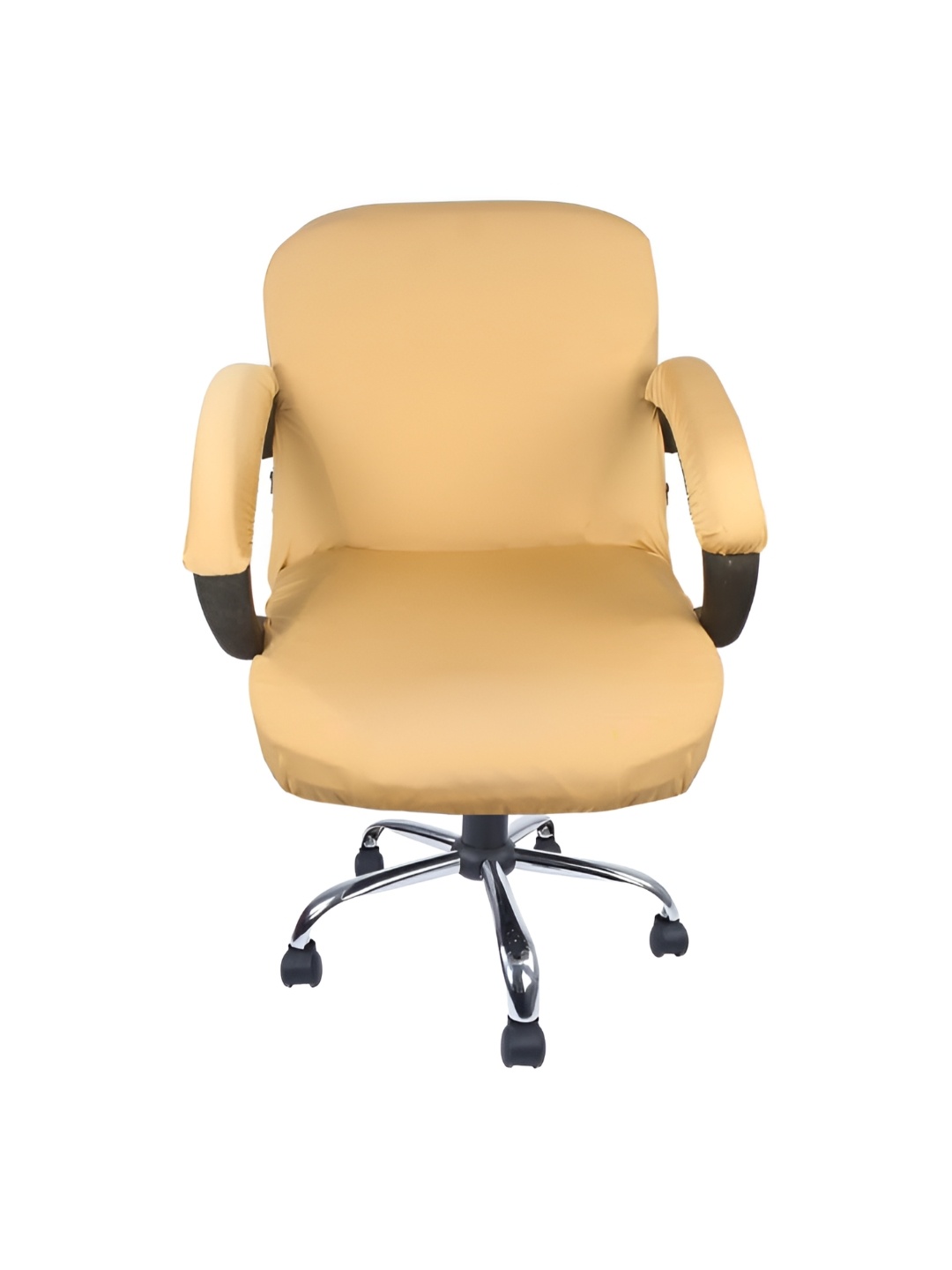 

Stylista Beige 3 Pieces Chair Cover With Handle Covers