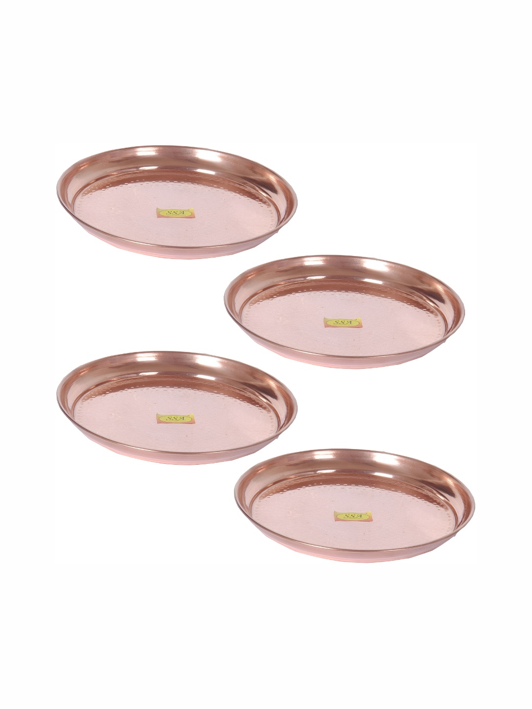 

Shivshakti Arts Copper Toned 4 Pieces Copper Plates
