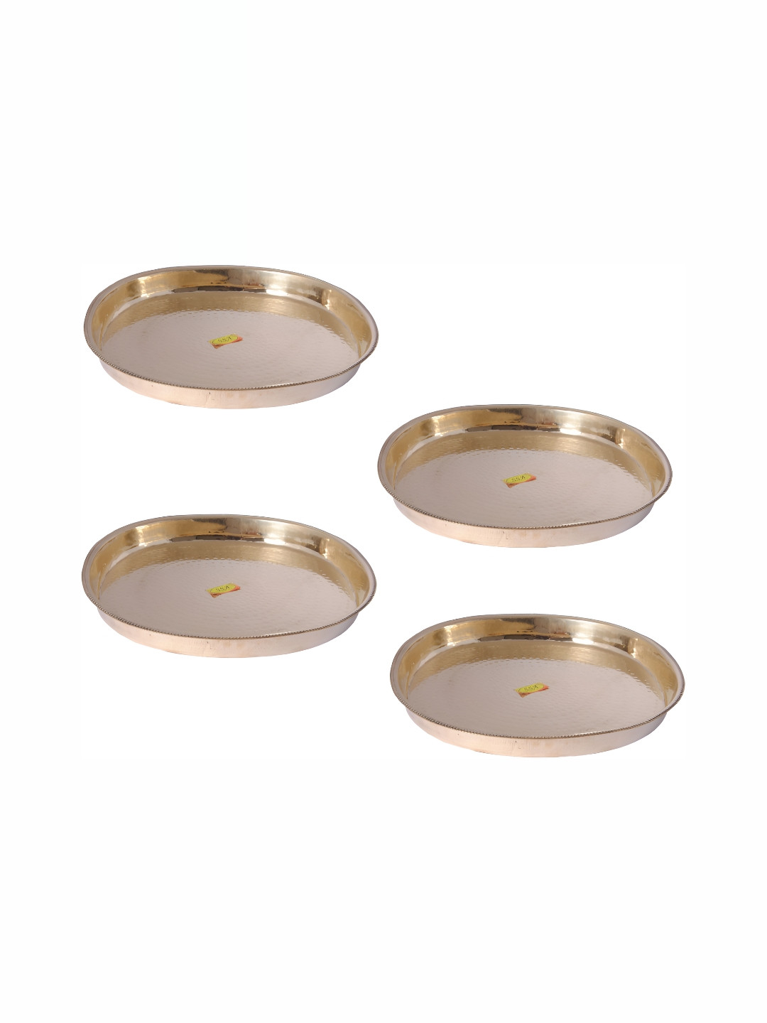 

Shivshakti Arts Gold Toned 4 Pieces Plates