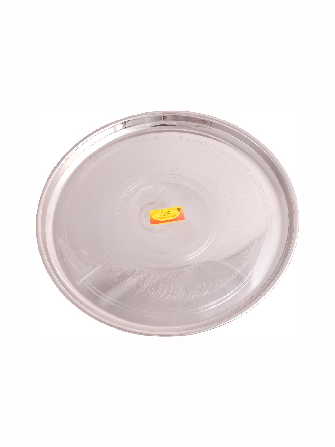 

Shivshakti Arts Silver-Toned 2 Pieces Stainless Steel Glossy Plates