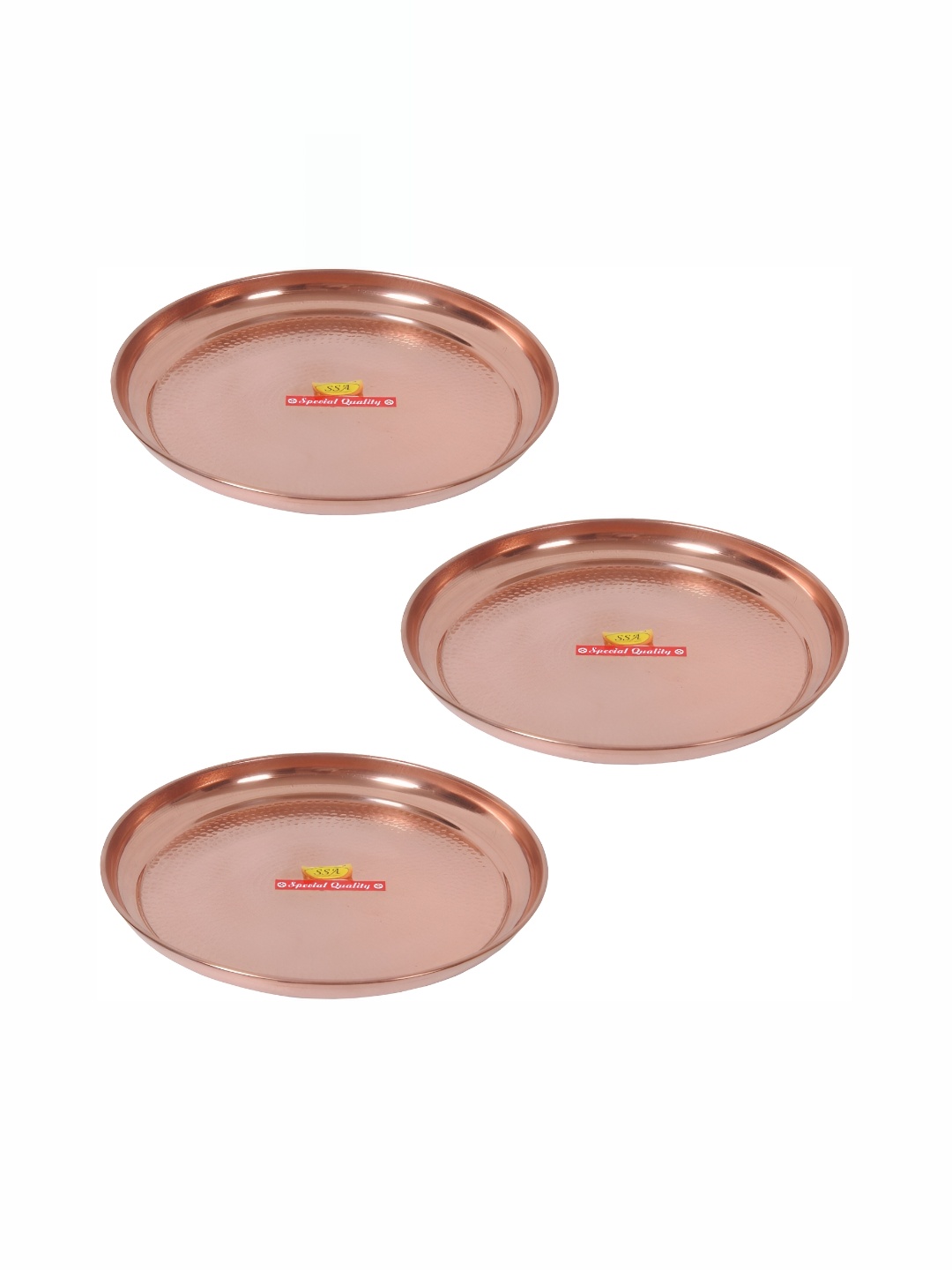 

Shivshakti Arts Brown 3 Pieces Copper Plates