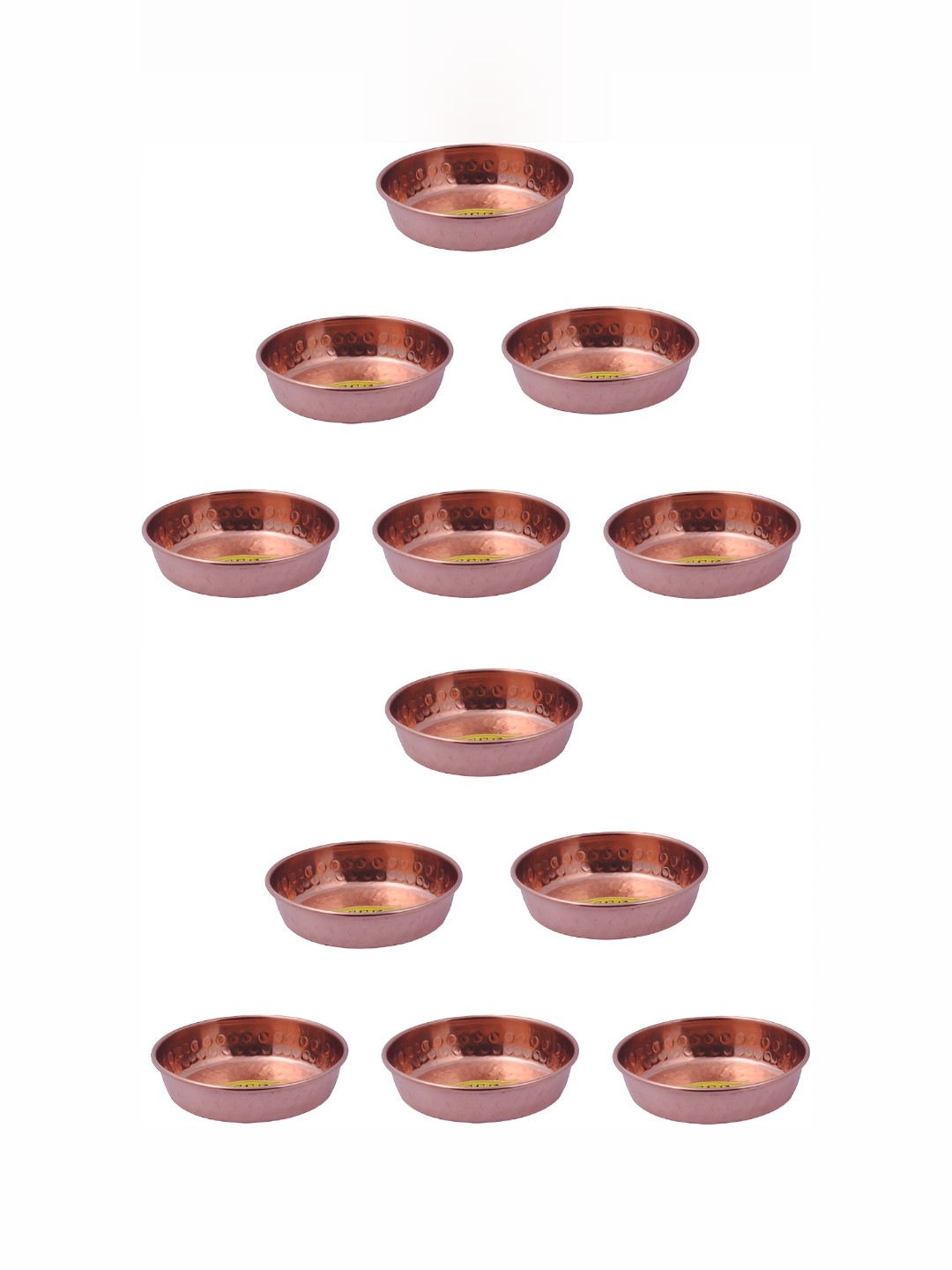 

Shivshakti Arts Brown 12 Pieces Copper Plates