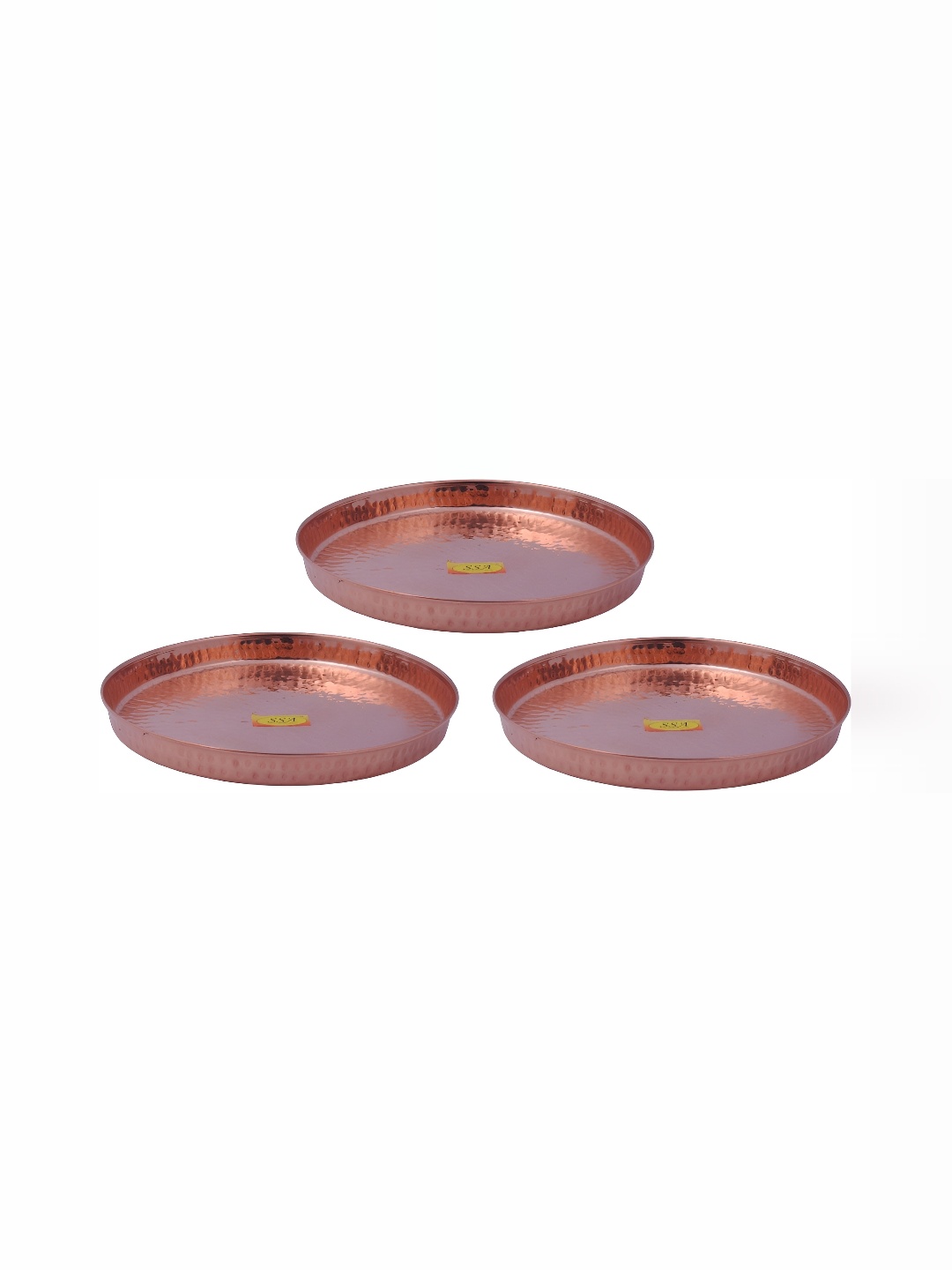 

Shivshakti Arts Gold-Toned 3 Pieces Copper Plates