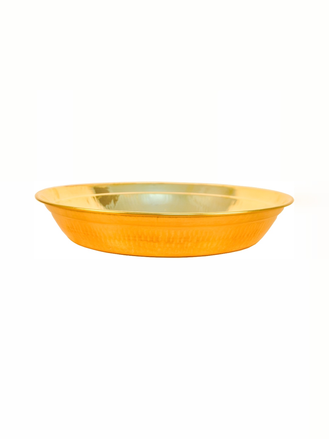 

Shivshakti Arts Gold-Toned Round Shaped Brass Plate
