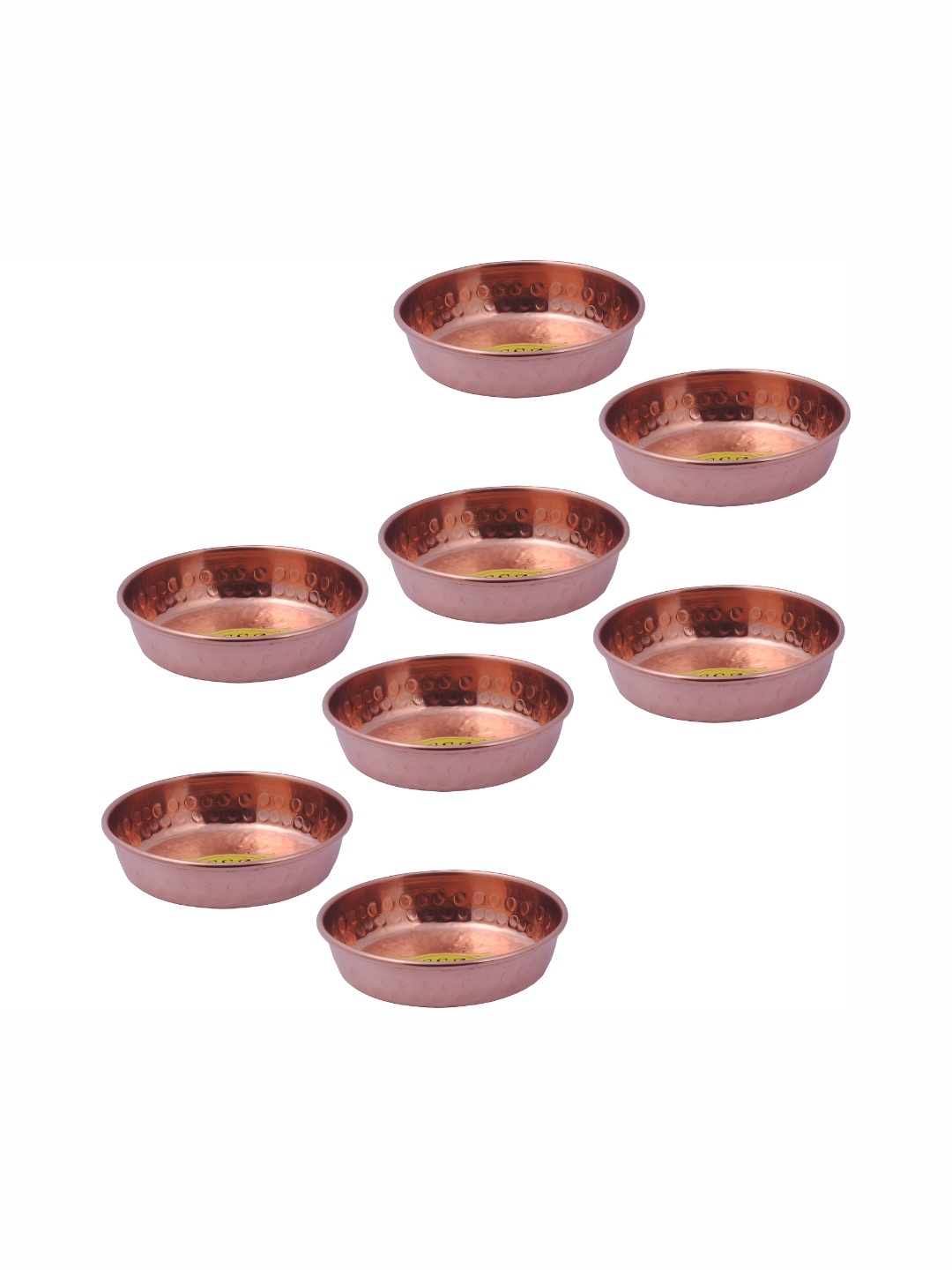 

Shivshakti Arts Copper Toned 8 Pieces Copper Plates