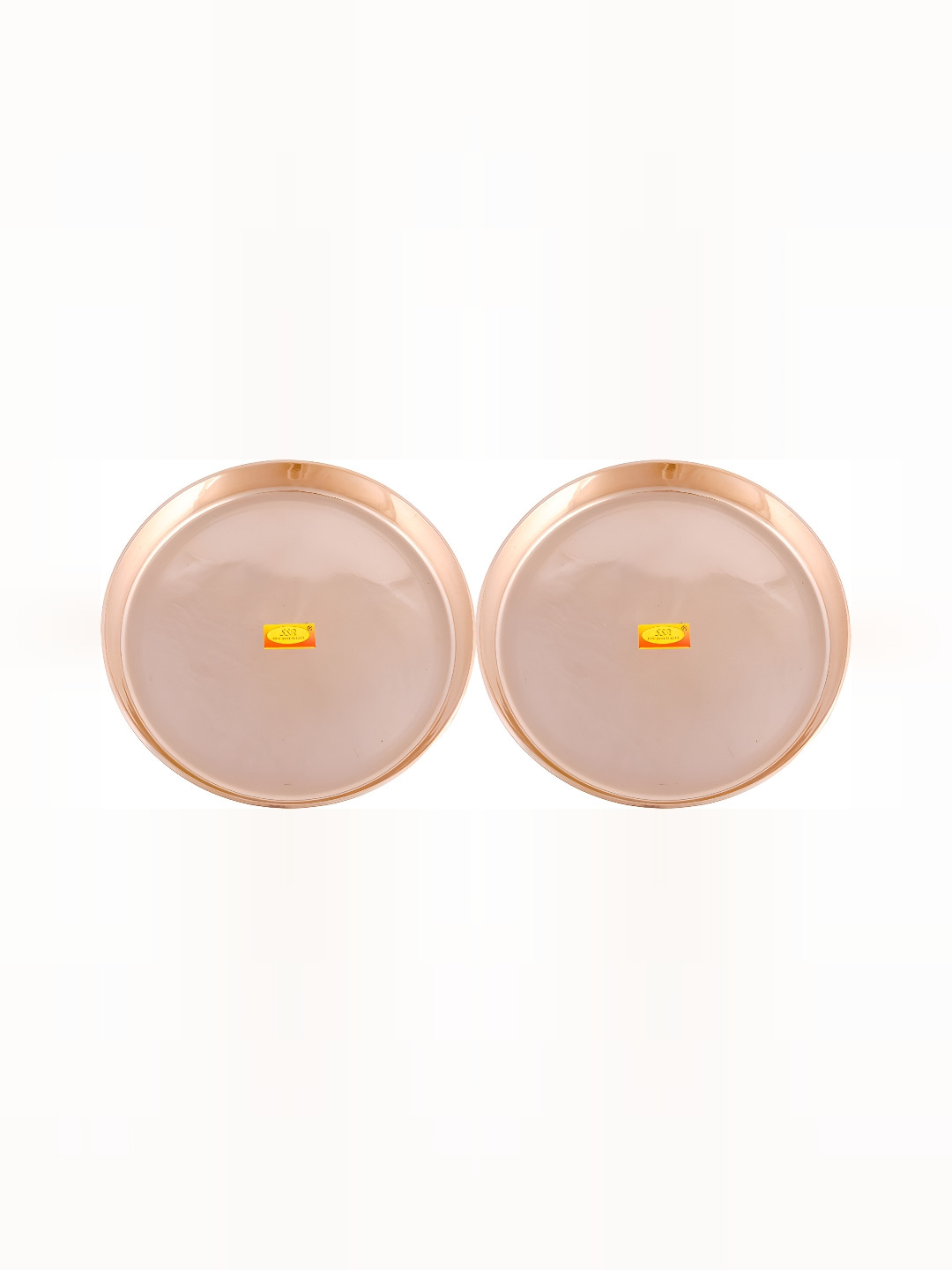 

Shivshakti Arts Gold-Toned 2 Pieces Glossy Plates