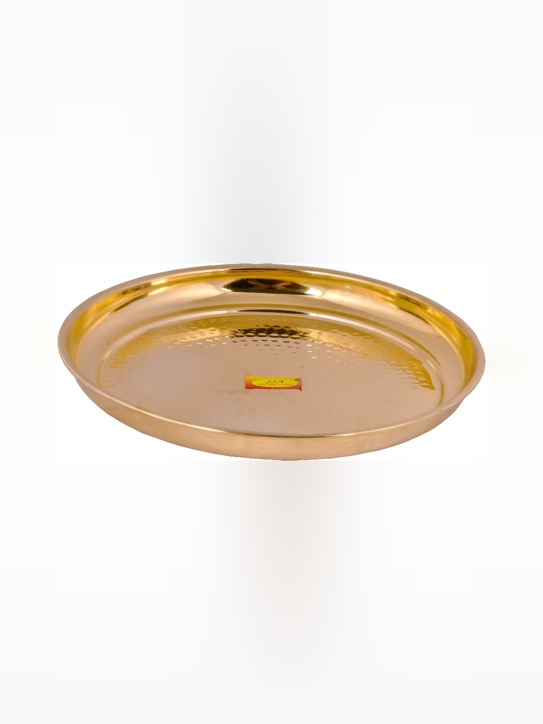 

Shivshakti Arts Gold Toned 4 Pieces Glossy Brass Plates